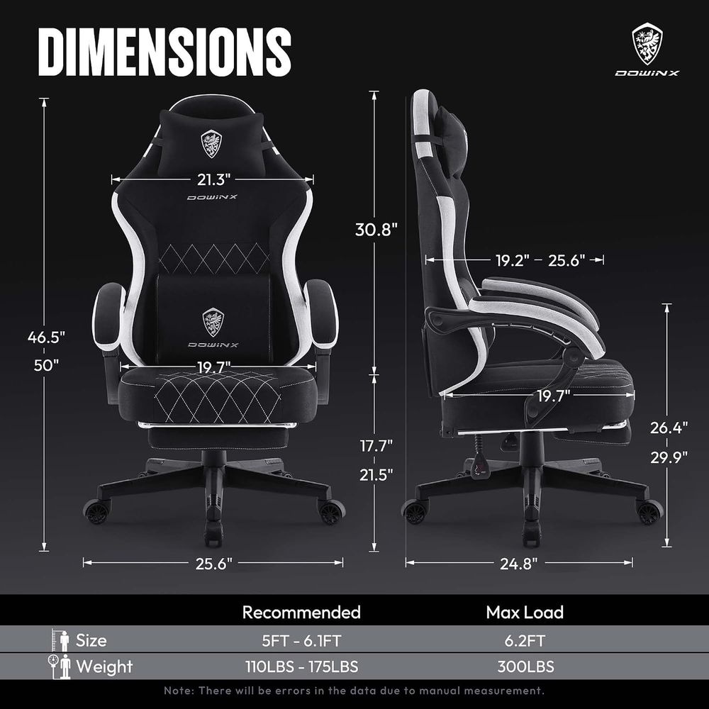 abric Gaming Chair, Ergonomic  - Video Gaming & Esports Usd Acc 评论和价格