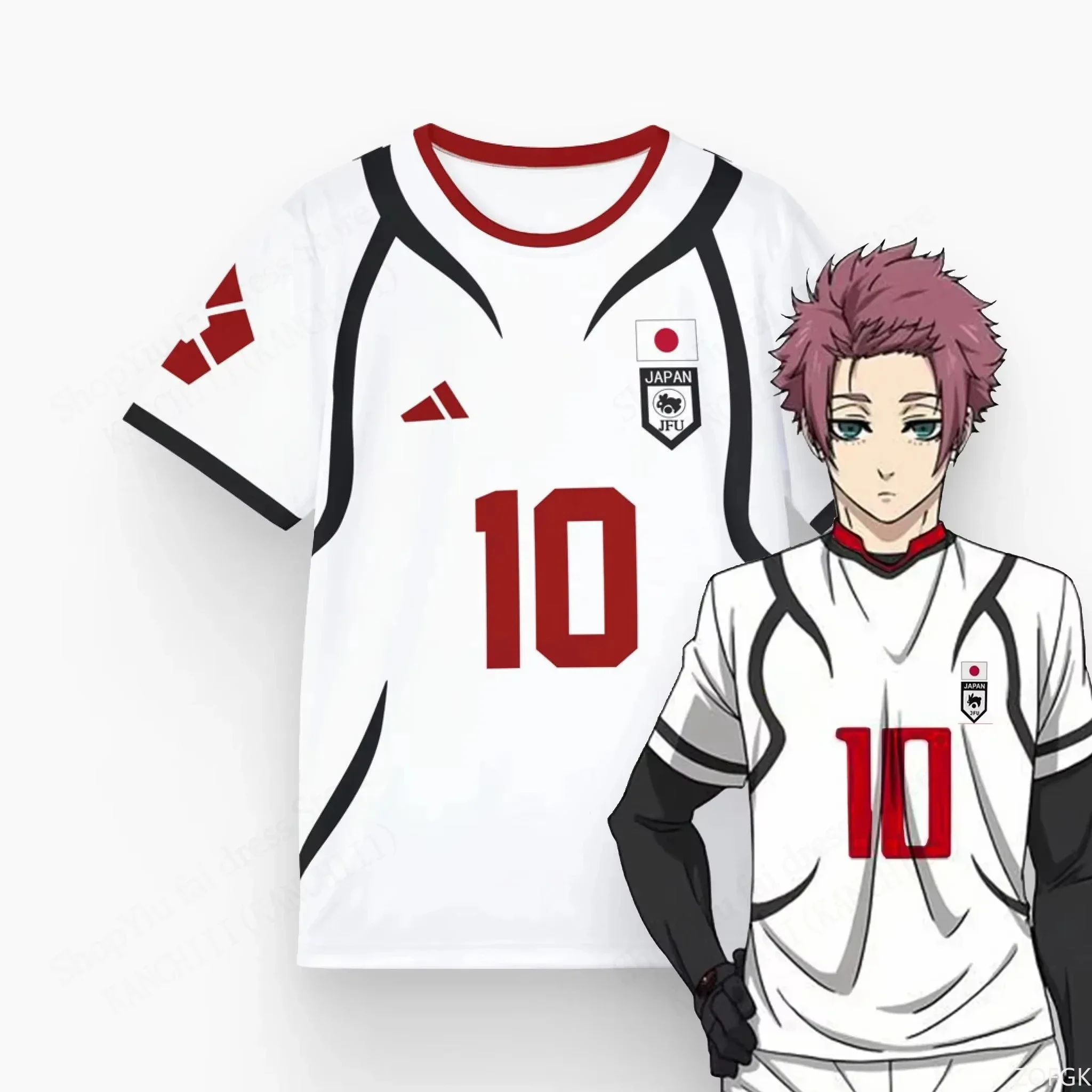 Mens Anime Jersey Blue Lock Sa - Esports Gaming Sleeve 评论和价格