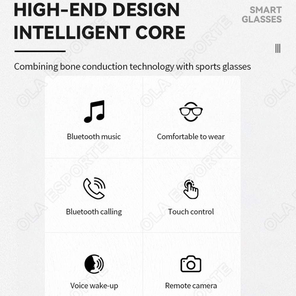 NEW Smart Glasses V5.3 Bluetoo - Esports Gamer 评论和价格