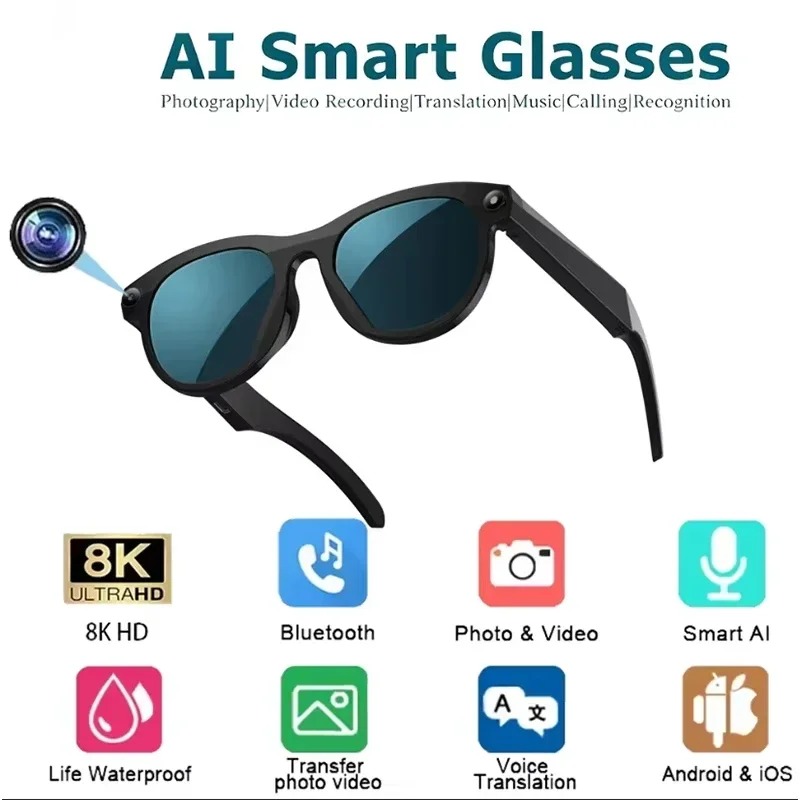 8KHD Smart AI Glasses Color Ch - Video Gaming & Esports Usd Acc 评论和价格
