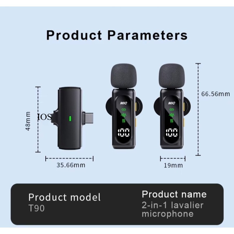 Mini Wireless Lavalier Microph - Video Gaming & Esports Usd Acc 评论和价格
